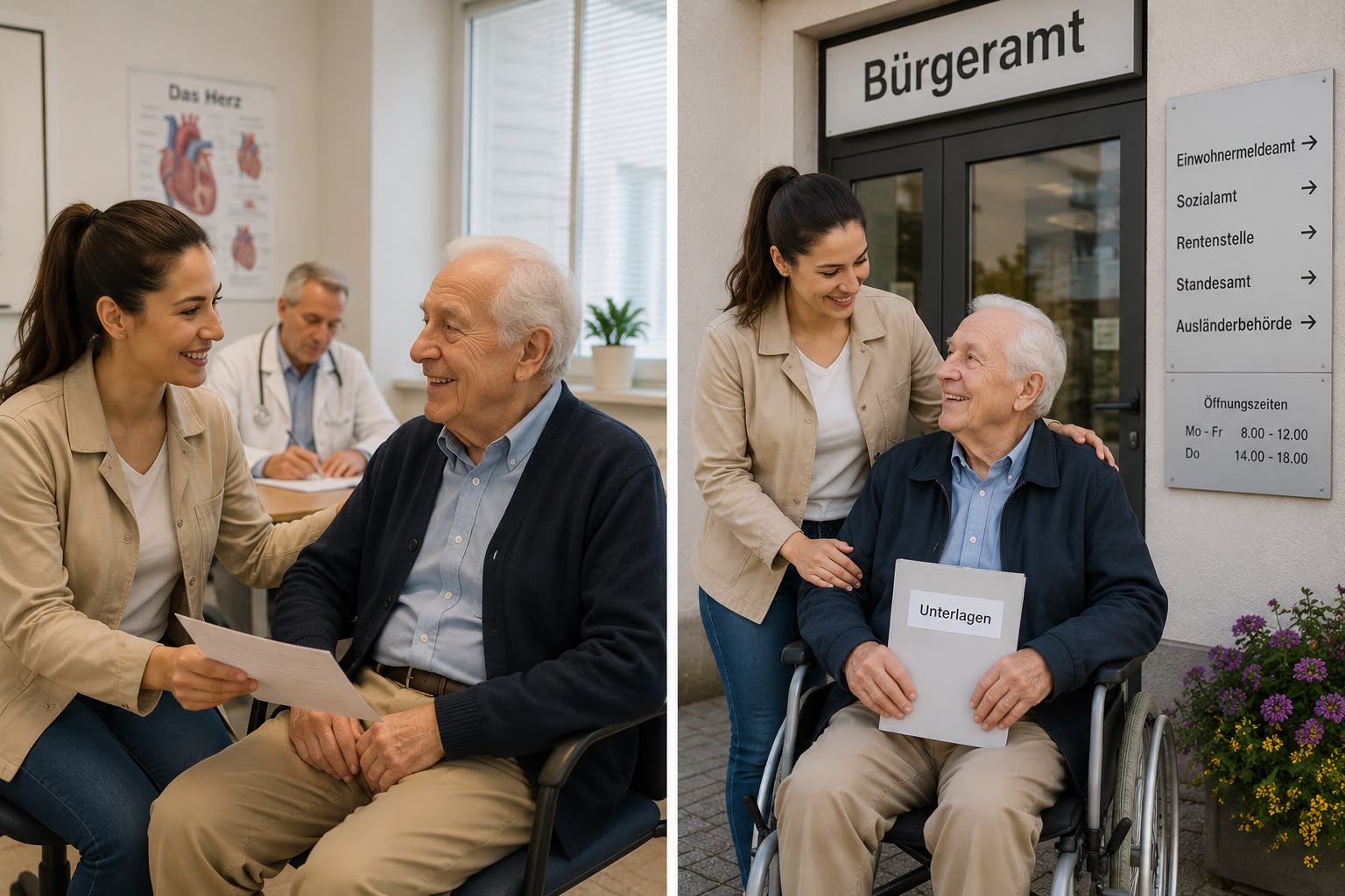 Arzt und Behördenbegleitung